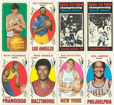 1969/70 to 1970/71 Topps Basketball Collection (145) Including Hall of Famers 